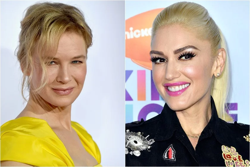 A atriz Renee Zellweger e a cantora Gwen Stefani nasceram em 1969 e têm 48 anos A atriz Renee Zellweger e a cantora Gwen Stefani nasceram em 1969 e têm 48 anos