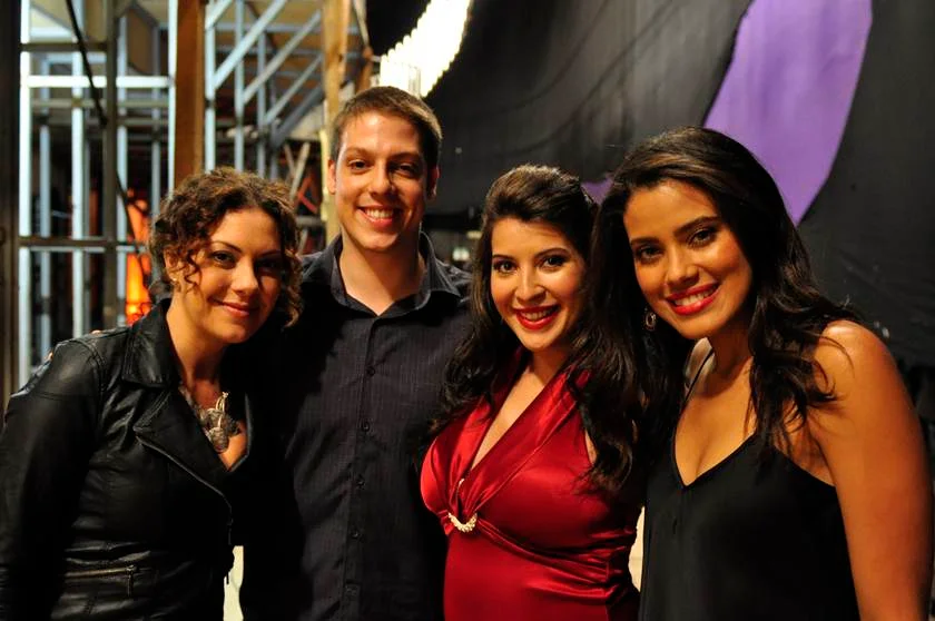 Fábio Porchat com Fabíula Nascimento, Priscila Pires e ilde Silva . Fábio Porchat com Fabíula Nascimento, Priscila Pires e ilde Silva .