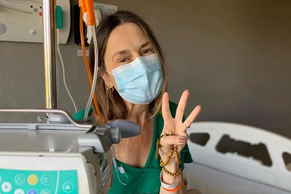 Susana Naspolini em terceira quimioterapia