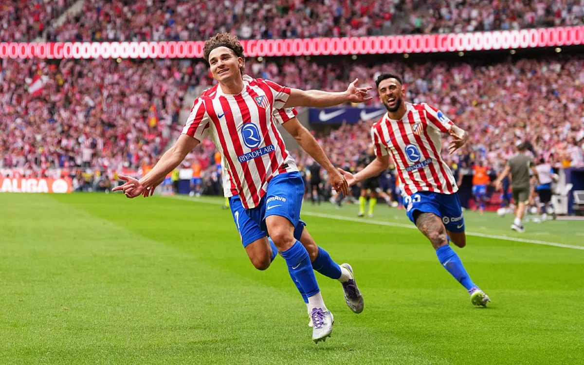 Julián Alvarez, atacante do Atlético de Madrid. Julián Alvarez, atacante do Atlético de Madrid.