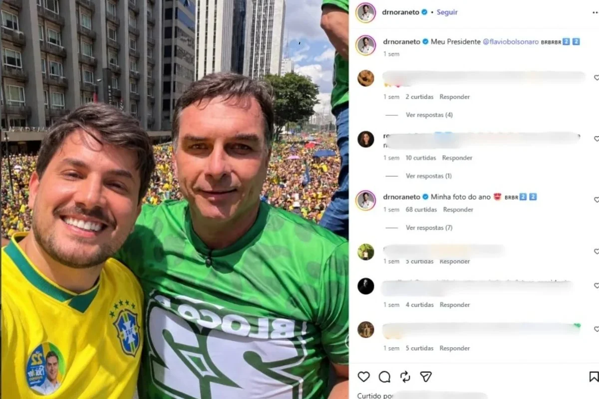 Médico que disputou ao cargo de prefeito de Mogi Guaçu, em 2024, participou de ato com Flávio Bolsonaro (PL), na Avenida Paulista. Médico que disputou ao cargo de prefeito de Mogi Guaçu, em 2024, participou de ato com Flávio Bolsonaro (PL), na Avenida Paulista.