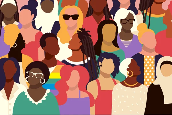 Ilustração mostra várias pessoas diferentes - Metrópoles