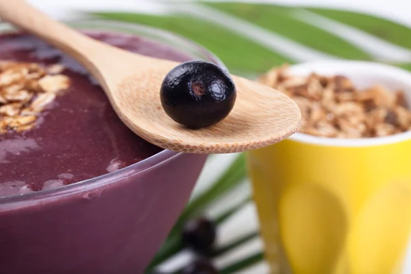 Imagem colorida - tigela de açaí com fruto - Metrópoles