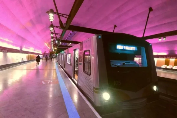 Projeção da Linha 20-Rosa do metrô - Metrópoles