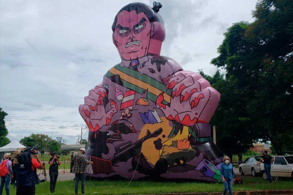 Grupo faz ato pró-vacina e contra Bolsonaro em frente à Anvisa