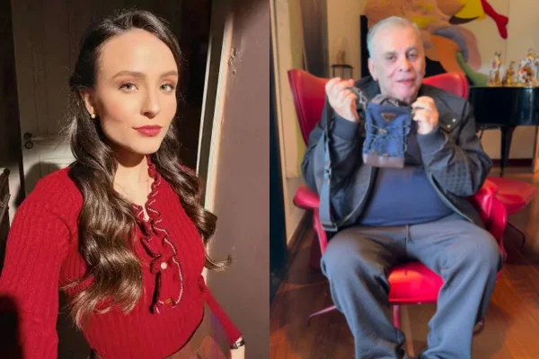 Montagem colorida de Larissa Manoela e Walcyr Carrasco - Metrópoles