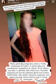 Gabriella Gáspár afirmou que a filha passou por um exeme recentemente. Gabriella Gáspár afirmou que a filha passou por um exeme recentemente.