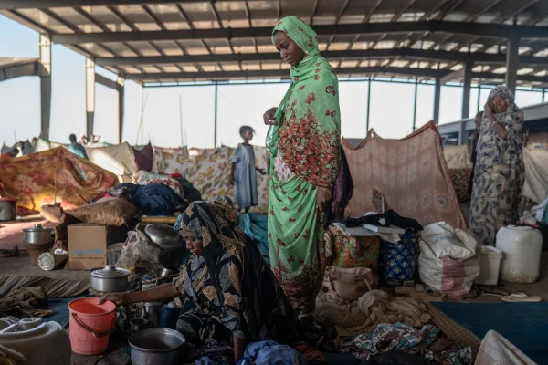 Imagem colorida de crise humanitária no Sudão do Sul - Metrópoles