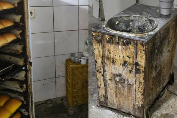 Vigilância Sanitária fecha padaria por condições insalubres