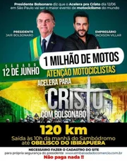 Organizadores preveem até 1 milhão de motos