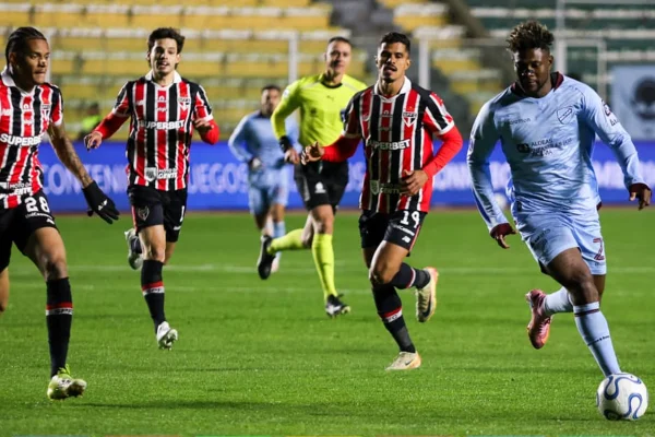 Na altitude, São Paulo e Bolívar empatam em 1 x 1 pela Sul-Americana