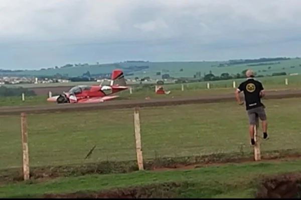 Queda de avião de pequeno porte em Orlândia (SP)