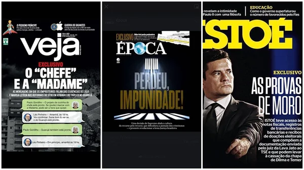 Revistas semanais dão destaque ao escândalo do tríplex de Lula e desdobramentos da Lava Jato