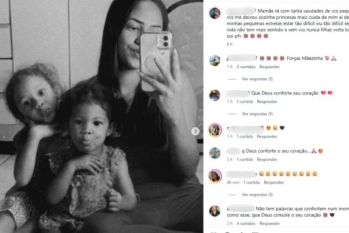Jennifer Nayra Alves, mãe das duas irmãs, de 3 e 5 anos, mortas asfixiadas pelo próprio pai, se manifestou nas redes sociais Jennifer Nayra Alves, mãe das duas irmãs, de 3 e 5 anos, mortas asfixiadas pelo próprio pai, se manifestou nas redes sociais