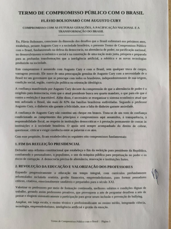 Augusto Cury conversa com Flávio e decide apoiar senador no 2º turno - destaque galeria