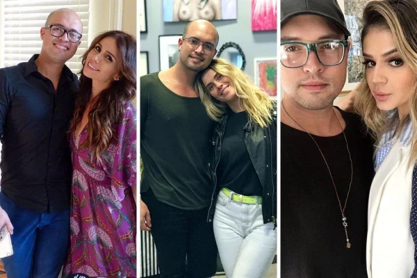 Giovanna Antonelli, Carolina Dieckmann e Thássia Naves com Tiago Sampaio
