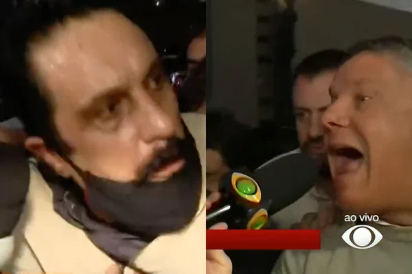 Repórter Marcelo Moreira, da Band, bate boca com Paulo Cupertino no Brasil Urgente