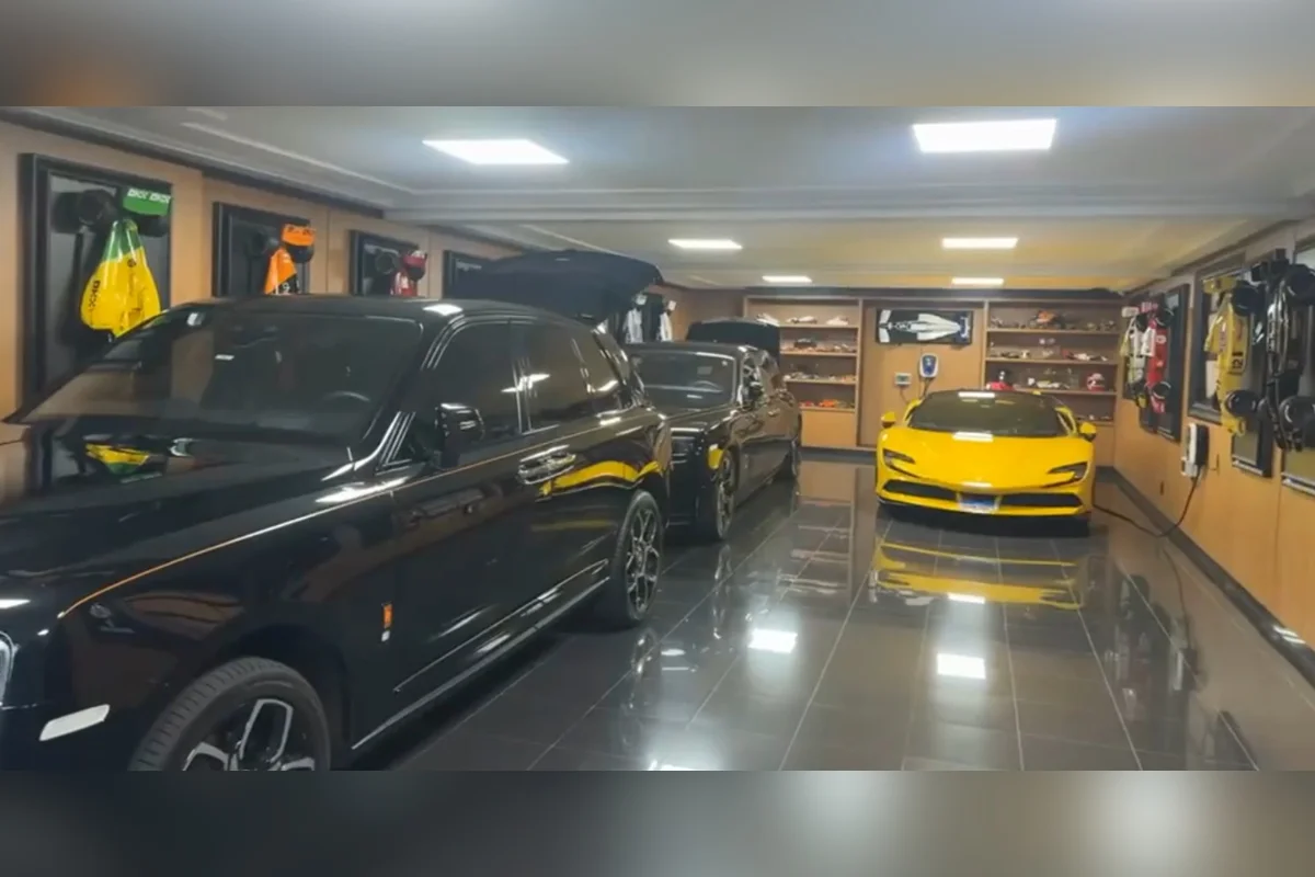Mansão de Wilians alvo da PF tem camisa autografada e itens da F1 - imagem 4 Mansão de Wilians alvo da PF tem camisa autografada e itens da F1 - imagem 4