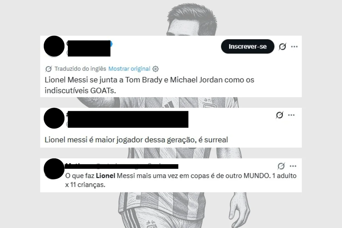 Torcedores exaltam Messi após gol e recorde histórico em Copas - imagem 1 Torcedores exaltam Messi após gol e recorde histórico em Copas - imagem 1