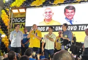 Eduardo Paes e os deputados Pedro Paulo e Dr.Luizinho em evento do vereador Diogo Talento Eduardo Paes e os deputados Pedro Paulo e Dr.Luizinho em evento do vereador Diogo Talento