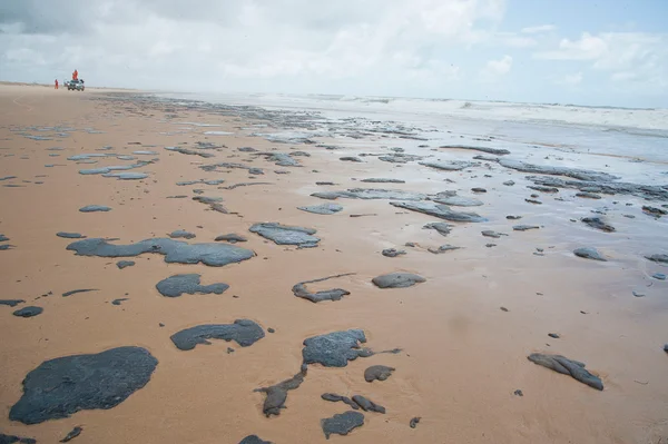 Análises identificam óleo venezuelano em praias do Nordeste