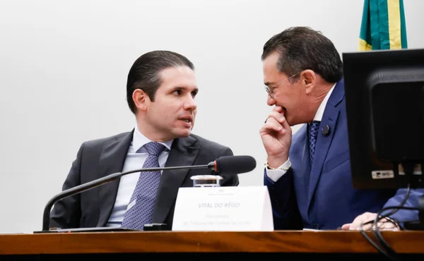 imagem colorida de hugo motta e Vital do rêgo