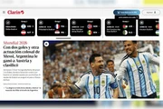 Jornal Clarín após vitória da Argentina na Copa do Mundo Jornal Clarín após vitória da Argentina na Copa do Mundo