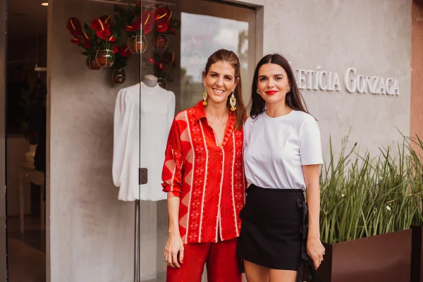 Letícia Gonzaga e Bruna Slaviero brindam collab em evento no Lago Sul