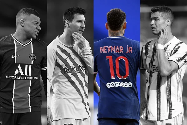 Mbappé, Messi, Neymar e Cristiano Ronaldo