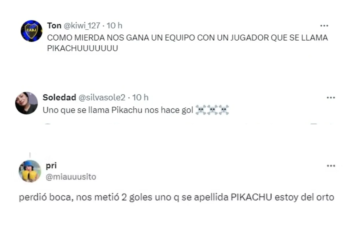 “De Pokémon?”: torcedores do Boca ficam revoltados com gols de Pikachu - imagem 3 “De Pokémon?”: torcedores do Boca ficam revoltados com gols de Pikachu - imagem 3