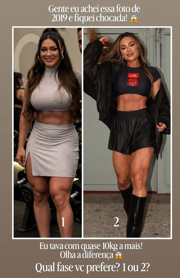 Antes e depois: “Chocada”, afirma Juju Salimeni após perder 10 kg - destaque galeria Antes e depois: “Chocada”, afirma Juju Salimeni após perder 10 kg - destaque galeria