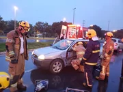 Umas das vítimas na EPIA foi transportada ao hospital
