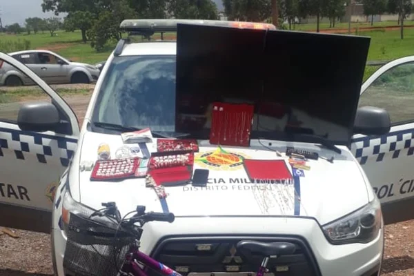 PM recupera itens de jovem roubada e estuprada em Taguatinga