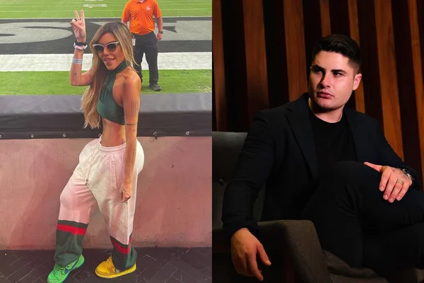 Montagem com imagens contrapostas de Liziane Gutierrez e Lucas Souza