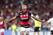 Bruno Henrique marcou dois gols na partida Bruno Henrique marcou dois gols na partida