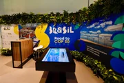 Espaço do pavilhão brasileiro na COP28