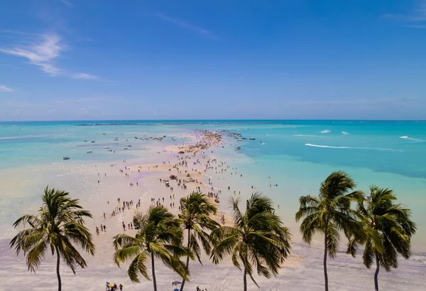 Foto de uma praia no Brasil, com água cristalina - Metrópoles