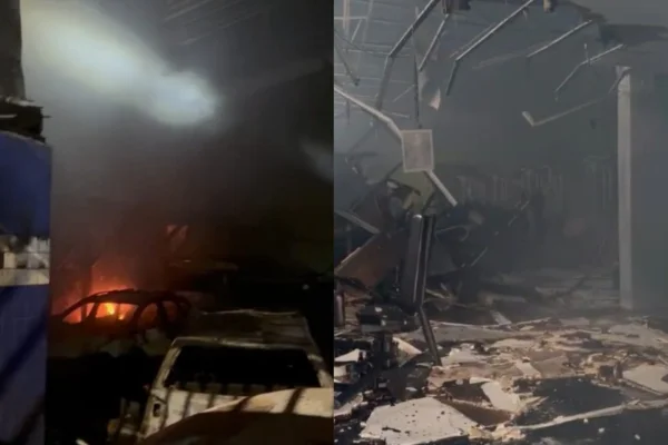 Incêndio atinge quatro imóveis no Jardim Helena - Metrópoles