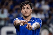 Kaio Jorge comemora gol do Cruzeiro sobre o São Paulo Kaio Jorge comemora gol do Cruzeiro sobre o São Paulo