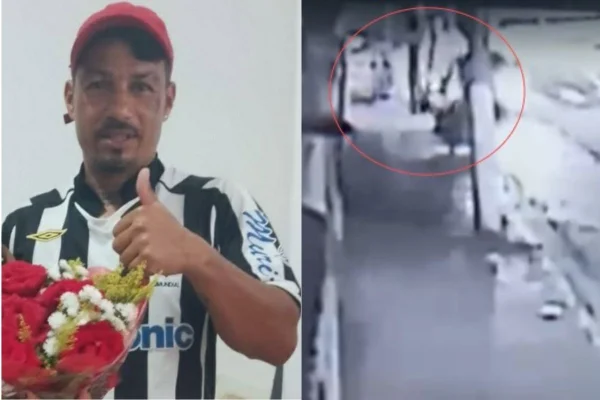 Montagem colorida com foto de