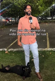 O repórter Lisboa Júnior