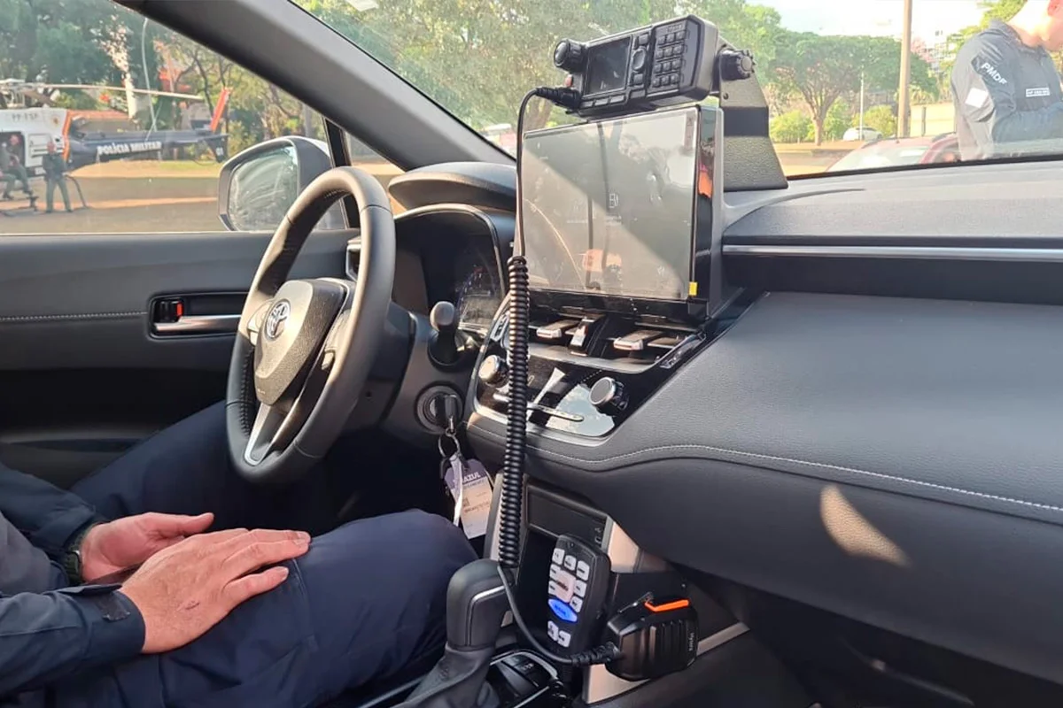 As novas viaturas são caracterizadas e atualizadas com os devidos dispositivos para patrulhamento policial As novas viaturas são caracterizadas e atualizadas com os devidos dispositivos para patrulhamento policial