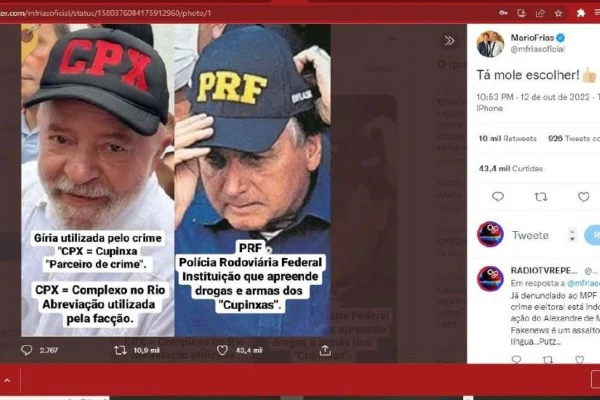 PUBLICAÇÃO DE MÁRIO FRIAS COM AFIRMAÇÃO FALSA SOBRE LULA - METRÓPOLES