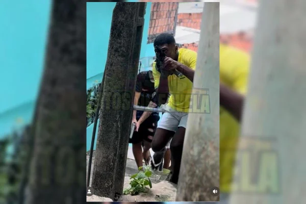 Imagem colorida de gravação de filme