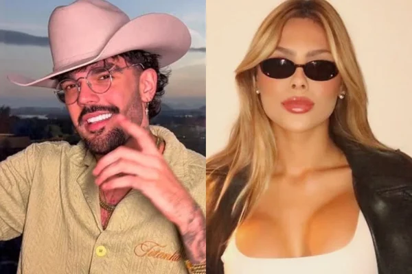 Luan Pereira faz chamada de vídeo com affair, Victória Miranda, durante show - Metrópoles