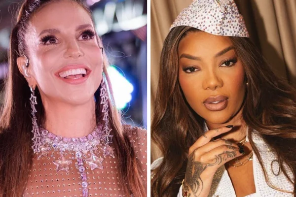 Montagem feita a partir de fotos das redes sociais de Ivete Sangalo e Ludmilla - Metrópoles