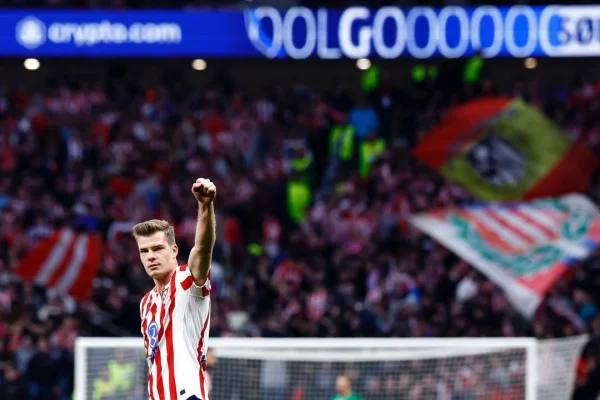 Imagem colorida da partida entre Atlético de Madrid x Club Brugge