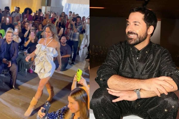 Com presença de Maíra Cardi, Eduardo Amarante faz desfile no Cubo JK