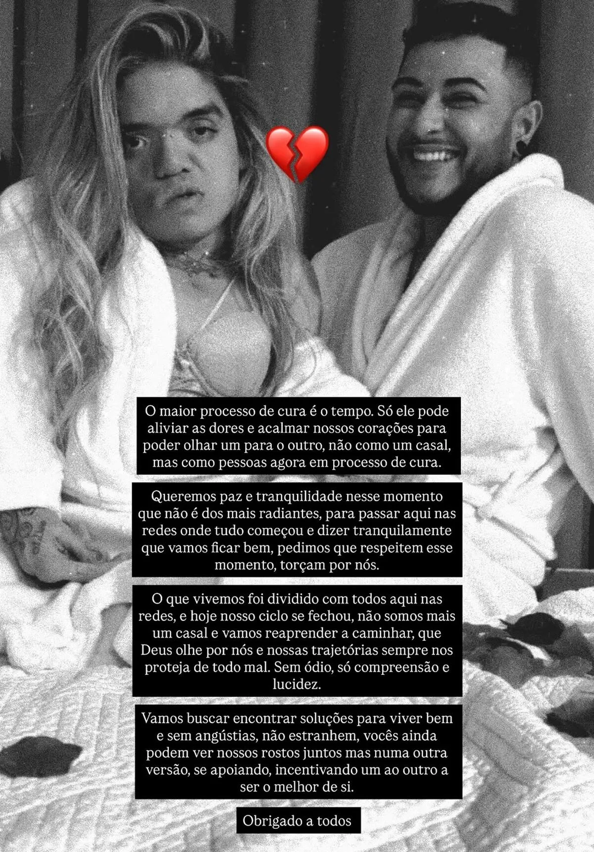 Após 2 anos, chega ao fim o namoro de com influencer trans Izacc Medeiros
Após 2 anos, chega ao fim o namoro de com influencer trans Izacc Medeiros