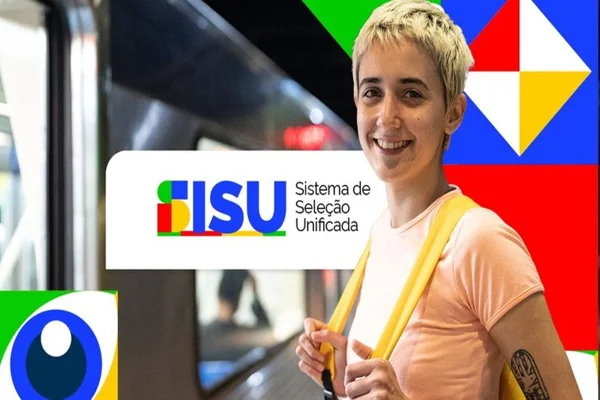 Imagem colorida, arte com menina sorrindo sisu MEC - Metrópoles
